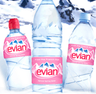 Evian bottled water